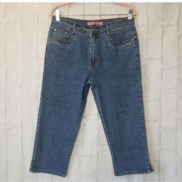 COS JEANS Cropped Embellished Classic Jeans 10 - Picture 2 of 10